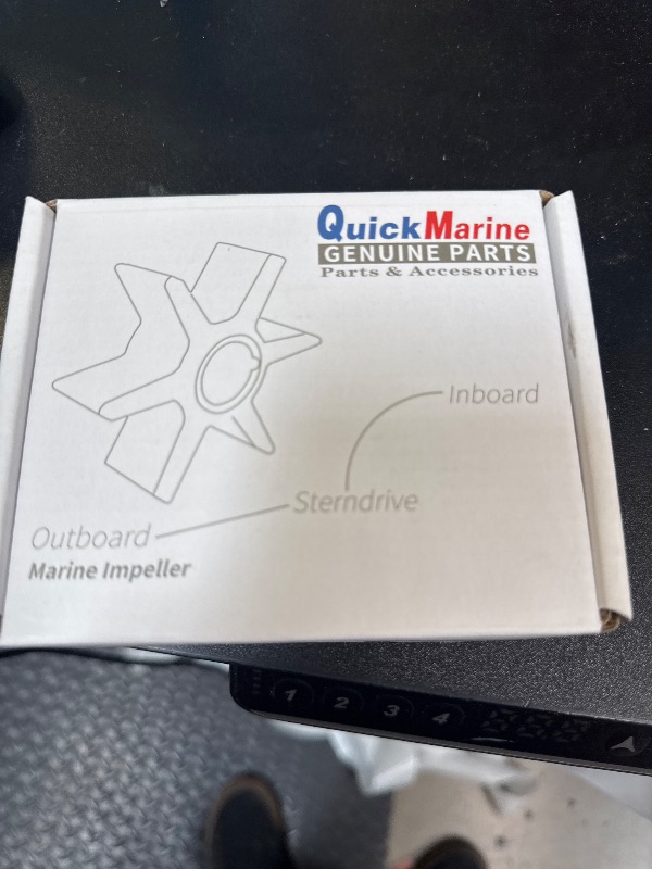 Photo 1 of QuickMarine 8037481 Water Pump Impeller Service Kit for Mercury Marine 8 9.8 9.9 HP Outboard Motor Replacement 47-8037481 Sierra 18-8920 with Gasket and Key Pin