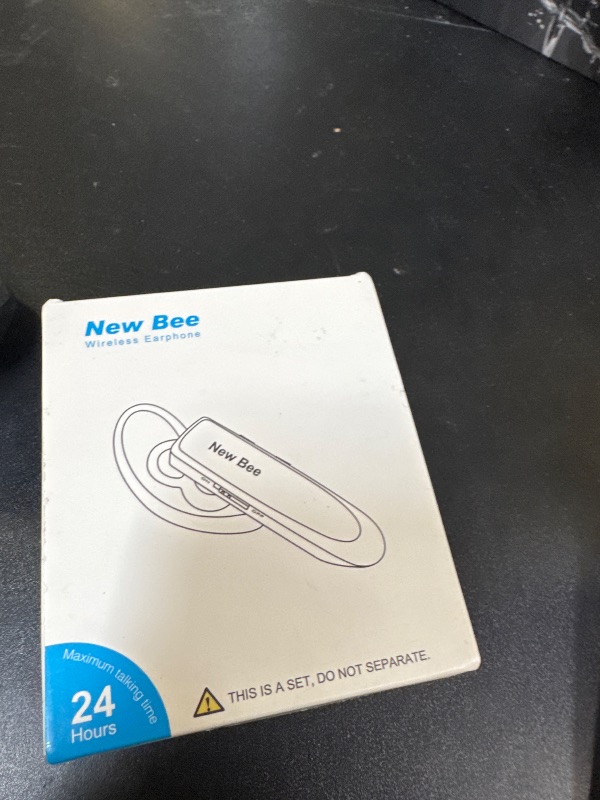 Photo 1 of [2 Pack] Bluetooth Earpiece Wireless Handsfree Headset V5.0 24 Hrs Driving with Mic 60 Days Standby Bluetooth Headset for iPhone Android Samsung Driver