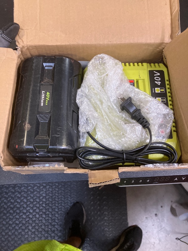 Photo 1 of 40V 7.0Ah Lithium-ion Cell Replacement Compatible with Ryobi 40v Battery and Charger Combo Leaf Blower Cordless Compatibel with 40 Charger-1