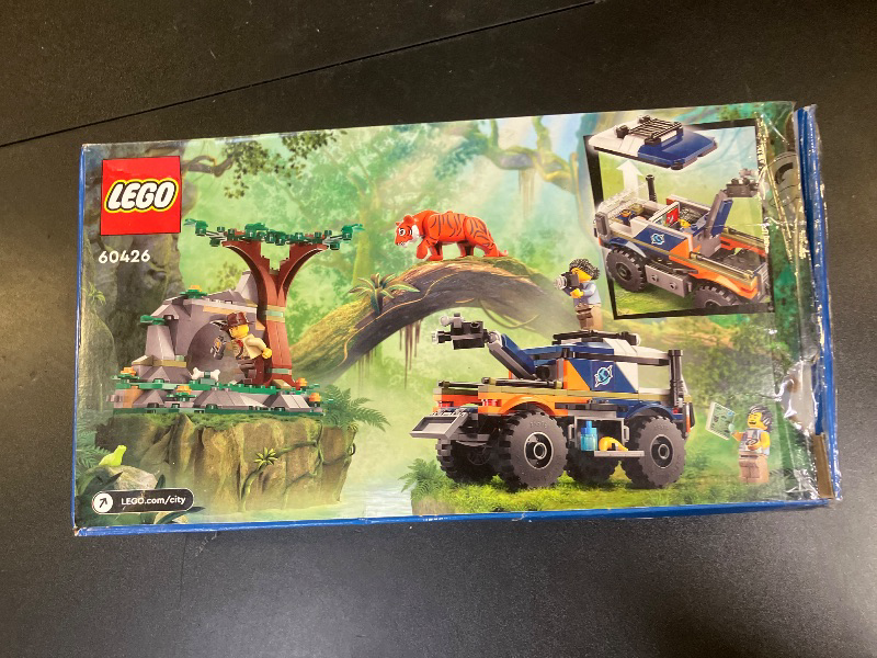 Photo 1 of LEGO City Jungle Explorer Off-Road Truck, Jungle Toy Building Set for Kids Aged 6 and Up, Fun Birthday Gift Idea, Off-Road Toy Truck Vehicle, 3 Adventurer Minifigures, Tiger Figure and Car Toy, 60426