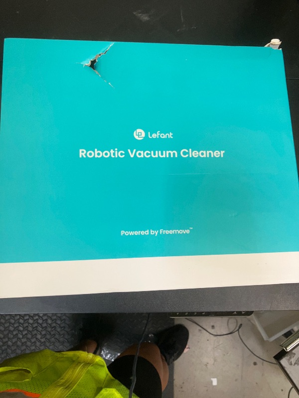 Photo 1 of Lefant Robot Vacuum Cleaner, 120 Mins Runtime, Compact Design, Low Noise, Powerful Suction, Wi-Fi/App/Voice Control, Self-Charging, Scheduled Cleaning, Ideal for Pet Hair and Hard Floors, M210 Black