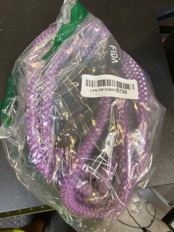 Photo 1 of Fida Durable Slip Lead, 6 FT x 1/2" Heavy Duty Rope Leash for Large, Medium Dogs, No Pull Pet Training Leash with Highly Reflective, Purple