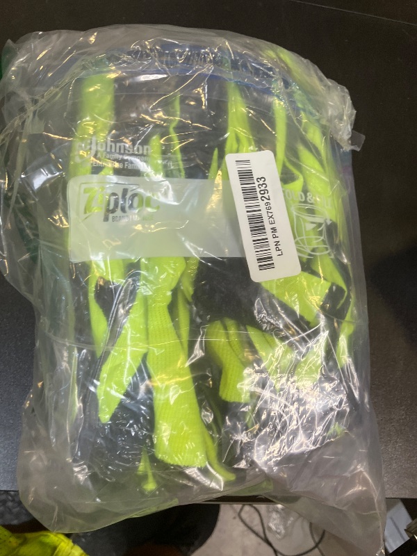 Photo 1 of Evridwear Crinkle Latex Rubber Hand Coated Safety Work Gloves for Men Women General Multi Use Construction Warehouse Gardening Assembly Landscaping (9/L, Green- 12Pair)