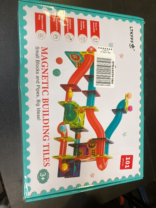 Photo 1 of LTKFFFdp Magnetic Building Blocks STEM Educational Toys for Kids Ages 4-12, Ball Track and 3D Stacking Construction Set