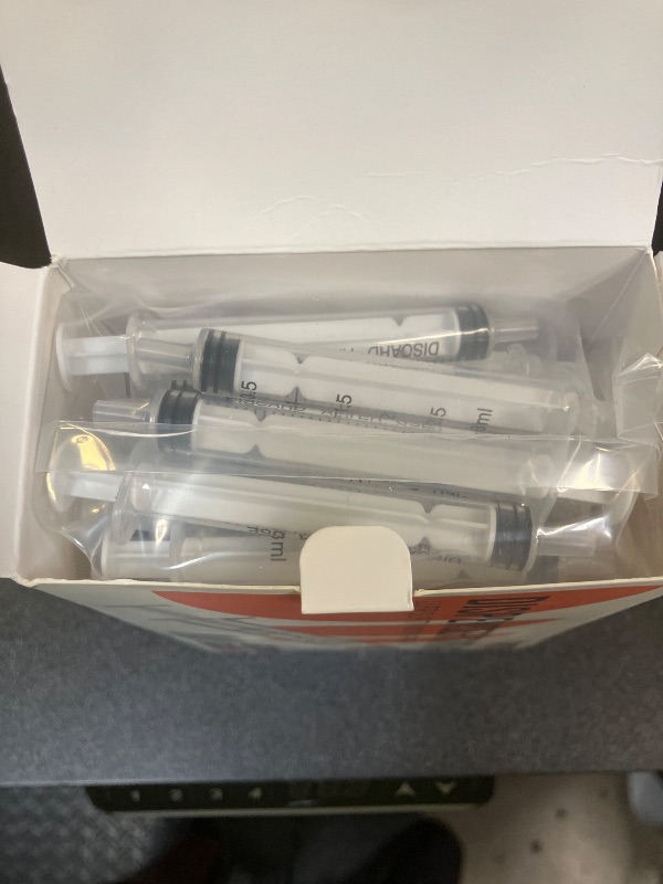 Photo 1 of 3ml Syringes with Cap, Luer Slip Tip, Whole Pack Bulk Sterile Sealed, No Needle, 50 Pack