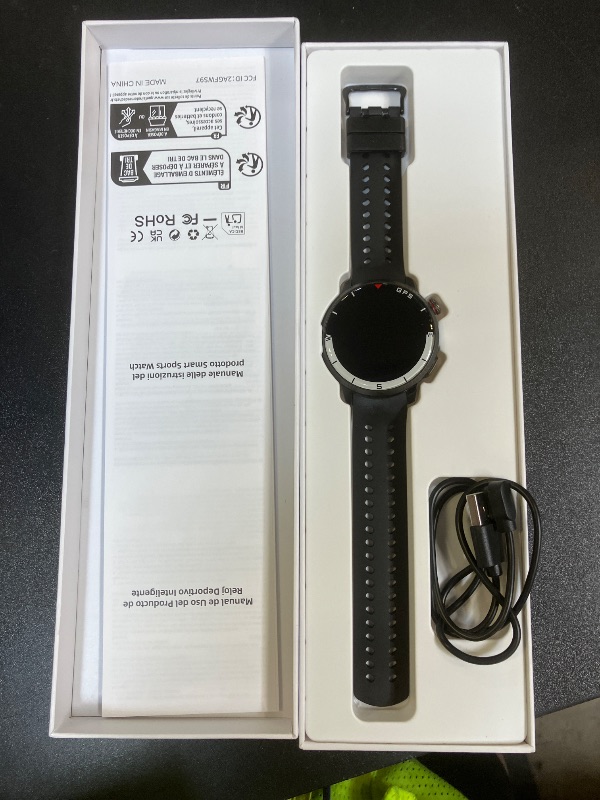 Photo 1 of Smart Watch(Answer/Make Call), GPS Smartwatch for Men Women, 1.43"HD AMOLED Display, Fitness Activity Tracke with 170+ Sport Modes, 5 ATM Water-Resistance, Pedometer, Stress, Heart Rate, Sleep Monitor