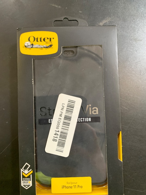 Photo 1 of OtterBox Strada Series Via Case for iPhone 11 Pro - Retail Packaging - Black