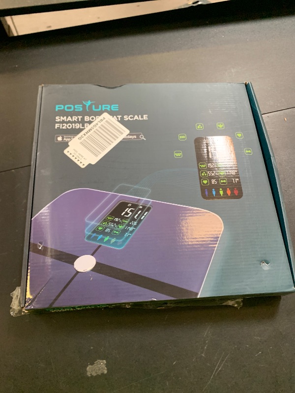 Photo 1 of Body Fat Scale, Posture Extra Large Display Digital Bathroom Wireless Weight Scale Composition Analyzer with Heart Rate Heart Index & Body Shape Index with Free APP 400Lb Black