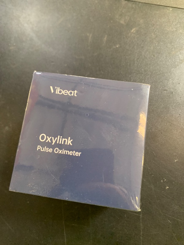 Photo 1 of Vibeat Oxylink Wearable Pulse Oximeter - Bluetooth Oxygen Meter with Audio Notification, Rechargeable Finger Blood Oxygen Monitor for Continuous Tracking with Free App