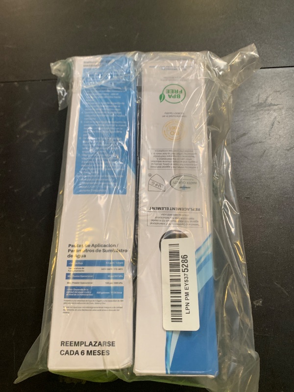 Photo 1 of ICEPURE 4396508 Refrigerator Water Filter Replacement for EveryDrop Filter 5, EDR5RXD1, Whirlpool 4392857, NL300, 4396510, 4396509, 4396547, LC400V, 4396510p, WF-NLC240V,PNL240V, 2PACK