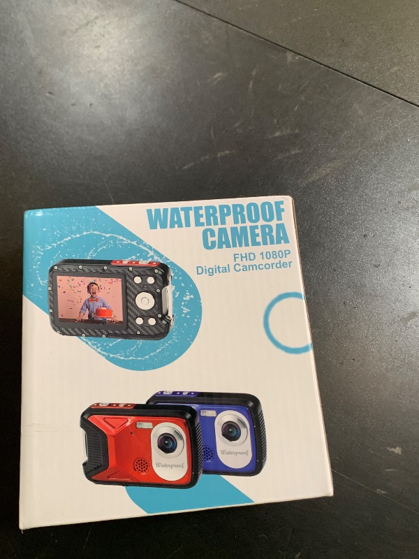 Photo 1 of Waterproof Digital Camera with 32GB Card HD 1080P 36MP Underwater Digital Camera for Kids Teens Students Boys Girls(Red)