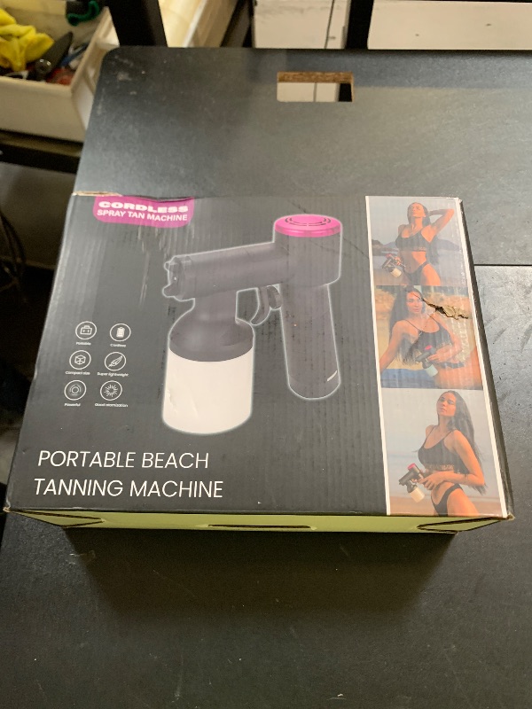 Photo 1 of Portable Spray Tan Machine Professional Cordless Self Tanning Gun Rechargeable and Handheld Perfect for Home Salon DIY Mobile Travel and Beach