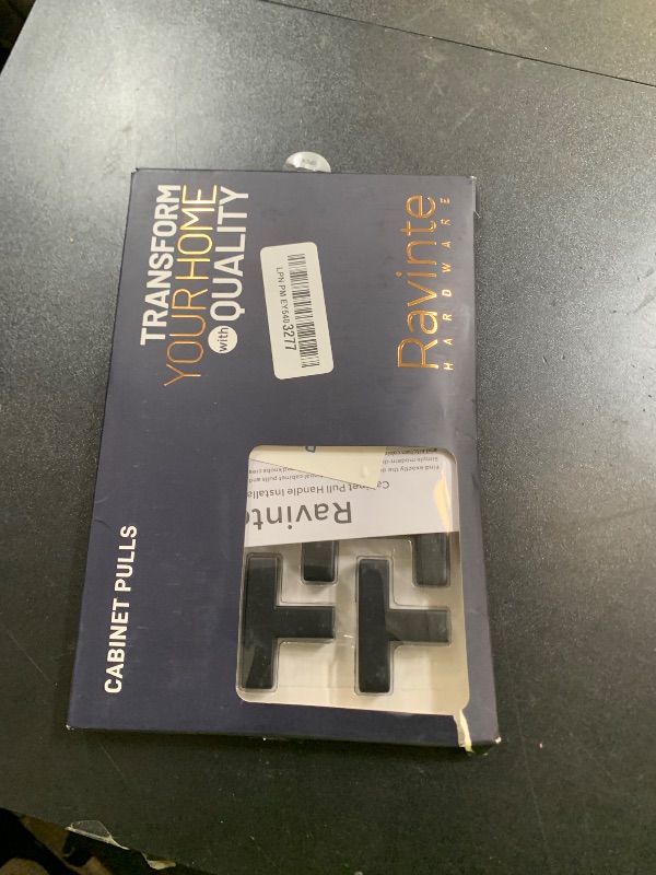 Photo 1 of Ravinte 10 Pack Black Square Bar Cabinet Knobs 2 Inch Square Cabinet Pulls Matte Black Single Hole Kitchen Cabinet Handles