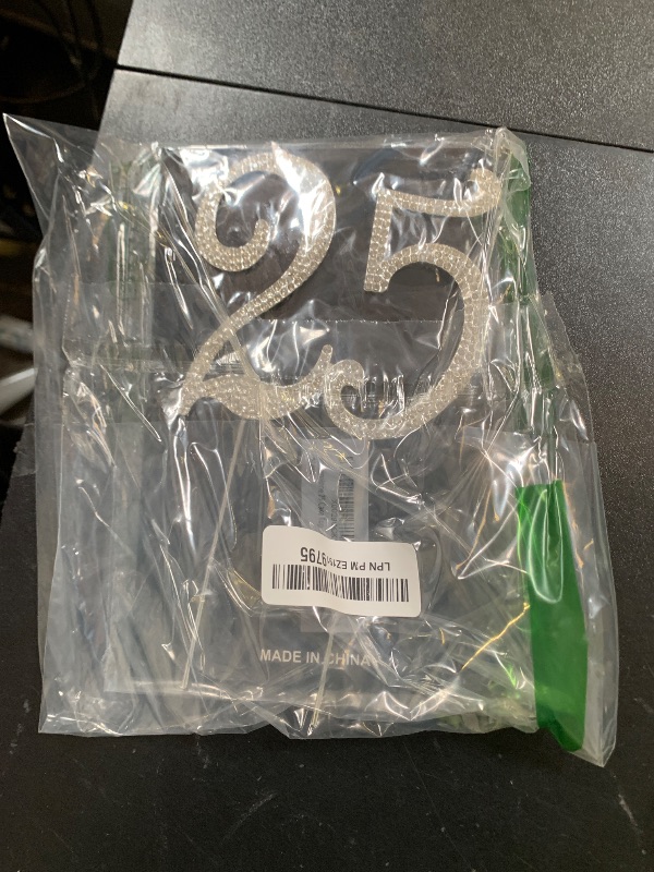 Photo 1 of Scotamalone 25 Cake Topper | Premium Bling Rhinestone Diamond Gems