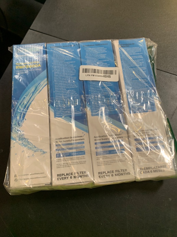 Photo 1 of ICEPURE RWF5800A Refrigerator Water Filter Replacement for Frigidaire EPTWFU01, Pure Source Ultra II, Ultra 2, EPTWFUO1, EWF02, 4PACK