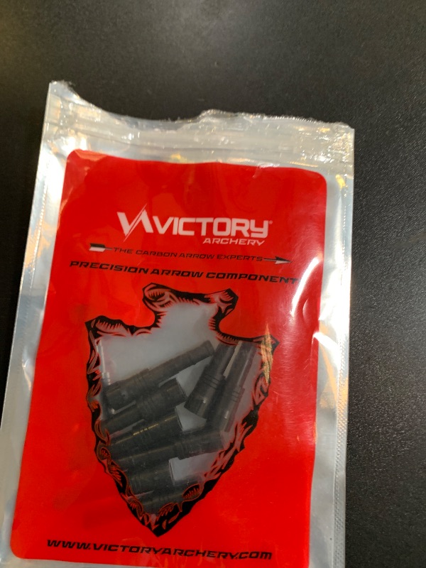 Photo 1 of Victory Archery 21 Grain Rip SHOK Inserts (12 Pack), Black, Small