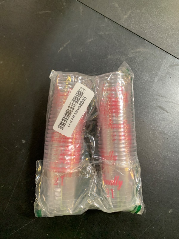 Photo 1 of Nuogo 100 Pcs Finally 21 Plastic Shot Glass - 21st Birthday Gift, Celebrate Twenty One, Decorations, Party Supplies