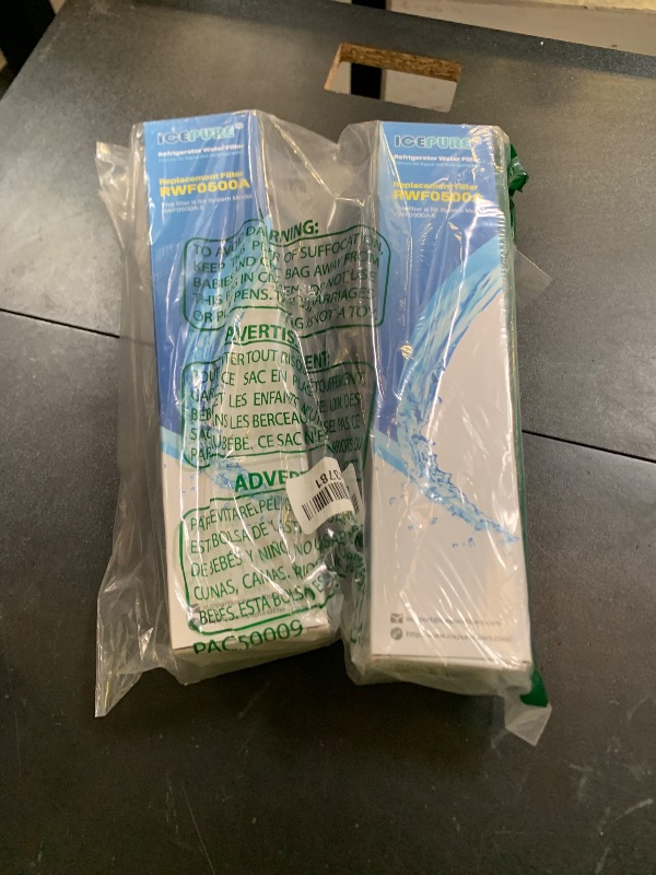 Photo 1 of ICEPURE 4396508 Refrigerator Water Filter Replacement for EveryDrop Filter 5, EDR5RXD1, Whirlpool 4392857, NL300, 4396510, 4396509, 4396547, LC400V, 4396510p, WF-NLC240V,PNL240V, 2PACK
