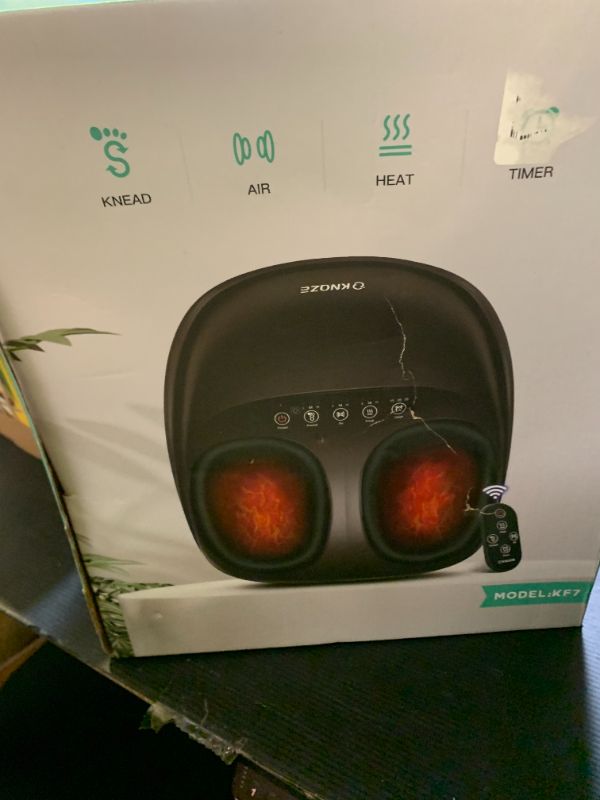 Photo 1 of Shiatsu Foot Massager Machine with Heat & Remote, 2025 Upgraded Deep Kneading Feet Massager for Plantar Fasciitis & Neuropathy, 3 Heat Levels, Multi-Mode Massage, Auto-Off Timers, Gifts for Women Men