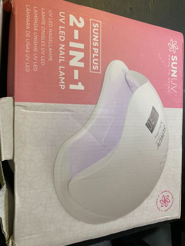 Photo 1 of UV LED Nail Lamp, SUNUV UV LED Nail Polish Dryer Professional Gel Machine for Manicure and Pedicure with Sensor and 4 Timers SUN5Plus