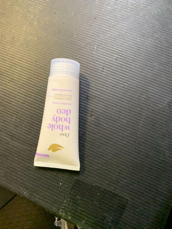 Photo 1 of Dove Whole Body Deo Aluminum Free pH Balancing Cream Deodorant Coconut & Vanilla for 72h Odor Control 2.5 oz