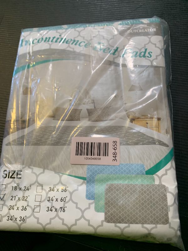Photo 1 of OUTCREATOR® Washable Bed Pads 21" x 22" (Pack of 2), Incontinence Mattress Protector, Anti-Slip Waterproof Underpads for Adults Kids Elderly Pets, Absorbency & Reusable Bedwetting Pads (Green)