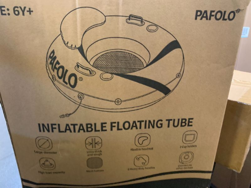 Photo 1 of River Tubes for Floating Heavy Duty, Pool Float Adult, 45" Inflatable Float Tube for Beach Lake Rafting, River Floats with Mesh Bottom