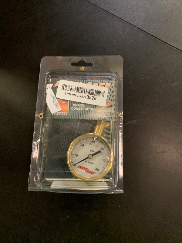 Photo 1 of Accu-Gage by Milton Dial Tire Pressure Gauge with Swivel Angle Air Chuck - ANSI Certified for Motorcycle/Car/Truck Tires (0-60 PSI)