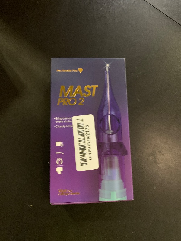 Photo 1 of Mast Pro2 Tattoo Needles Cartridges, Pro Needles Pins for Super Aritsts, 20 Count, Disposable Round Liner 1205RL