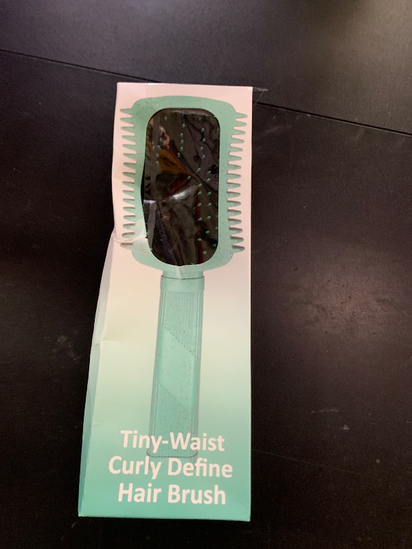 Photo 1 of Curly Hair Brush Defining, Volume Curl Defining Brush for Effortlessly Detangling Shaping and Styling Women's Curls, Waves & Coils, Curly Hair Products, Reduce Pulling (Green 1PC)