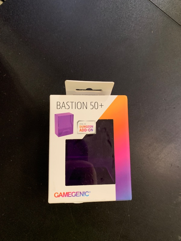 Photo 1 of Gamegenic Bastion 50+ XL Deck Box - Compact, Secure, and Perfectly Organized for Your Trading Cards! Safely Protects 50+ Double-Sleeved Cards, Purple Color, Made