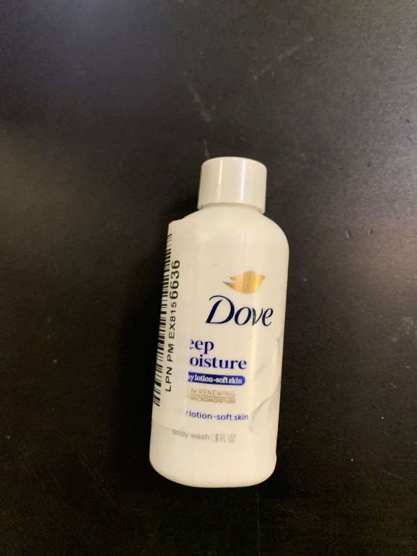 Photo 1 of Dove Body Wash Deep Moisture for 24hr Lotion-Soft Skin Moisturizing Skin Cleanser with No Sulfates No Parabens 3 oz