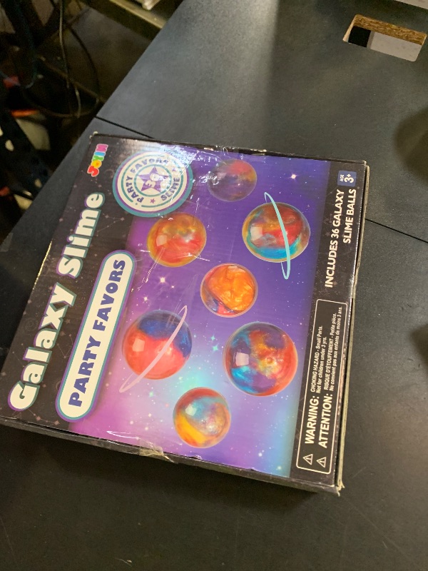 Photo 1 of JOYIN Slime Party Favors, 36 Pack Galaxy Slime Ball - Stretchy, Non-Sticky, Mess-Free, Stress Relief, and Safe - Toys for Girls and Boys - Classroom Reward, Party Supplies