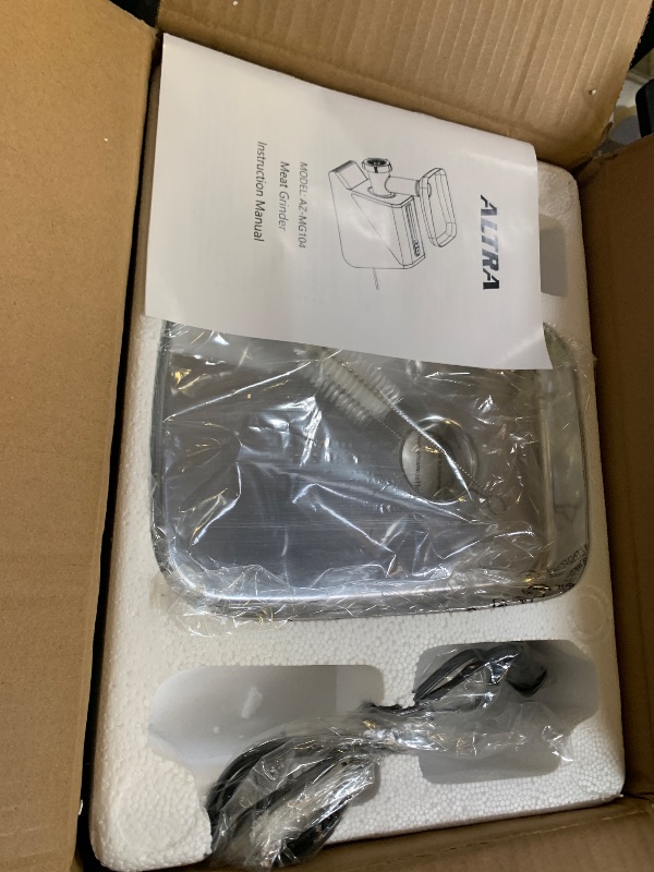 Photo 1 of ALTRA LIFE #8 Meat Grinder, [3200W Max] Electric Heavy Duty Sausage Stuff with 2 Stainless Steel Blades and 3 Grinding Plates, Sausage Tube & Kibbe Kit, for Commercial & Home Use