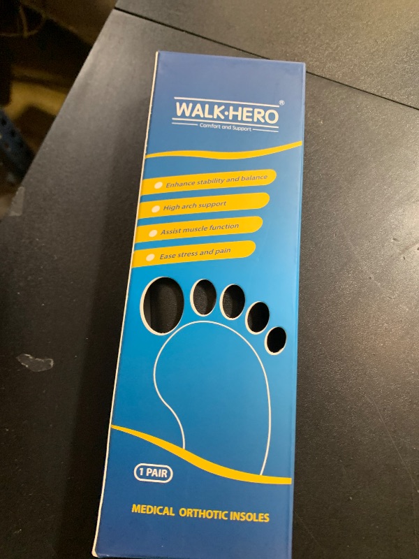 Photo 1 of Inserts Relieve Plantar Fasciitis - Flat Feet Insoles Arch Supports, Orthotic Insoles for Foot Pain Arch Pain Reduce Muscle Fatigue Absorb Shock (Mens 5-5 1/2 | Womens 7-7 1/2)