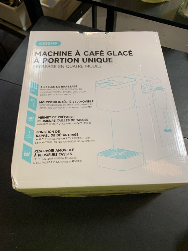 Photo 1 of Tastyle Single Serve Coffee Maker with Rechargeable & Detachable Milk Frother, Iced and Hot Coffee Machine for K Cup & Grounds, 40oz Removable Water Reservoir, 6 Cup Sizes, Fits 7.3" Travel Mug, Black