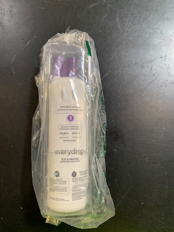 Photo 1 of everydrop by Whirlpool Ice and Water Refrigerator Filter 1, EDR1RXD1, Single-Pack , Purple