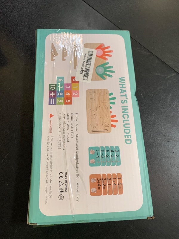 Photo 1 of YHHYTOY Montessori Toys for 3 4 5 Year Old, Educational Math Manipulatives Learning Toys for Toddlers 3-5, Preschool Finger Counting Number Blocks Math Games for Kids 5-7, 4 5 6 Year Old Girl Boy Gift