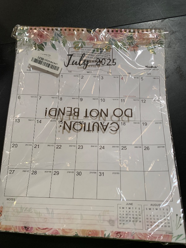 Photo 1 of Wall Calendar 2025-2026 - 18 Months Wall Calendar 2025-2026, Jul 2025 - Dec 2026, 11.4" x 14.6", Twin-Wire Binding, Hanging Hook, Large Blocks, Holidays