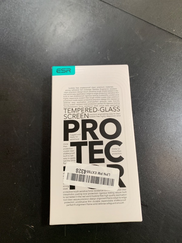 Photo 1 of ESR 3 Pack for iPhone 15 Pro Max Screen Protector, Military Grade Shatterproof, 9H Hardness, Full Coverage Tempered Glass with UltraFit Tray