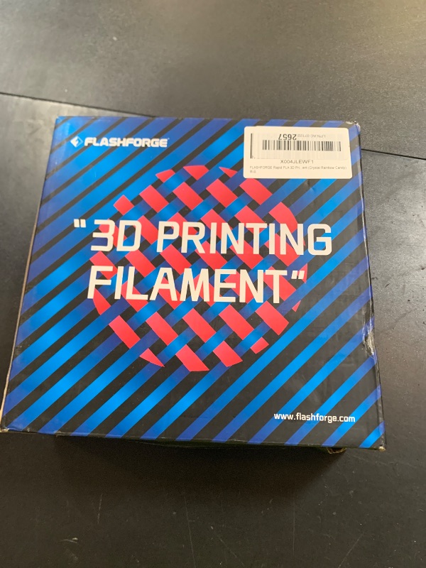 Photo 1 of FLASHFORGE Translucent Glitter PLA Crystal Rainbow Candy Filament, Shiny Sparkling Gradient 3D Printer Filament, Fast Color Change Between Yellow Pink Blue Green, Adjustable Transparency