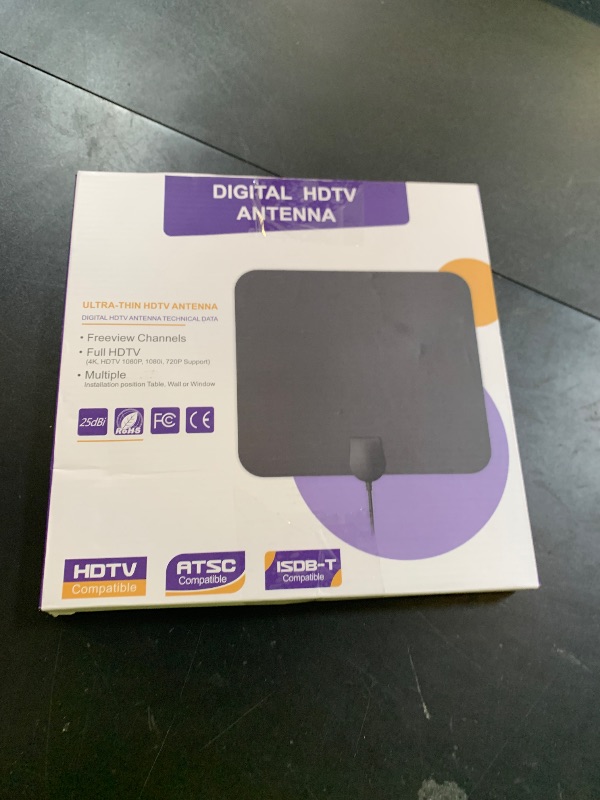 Photo 1 of TV Antenna Indoor Long Range 900 Miles, Supports 4K 1080p Smart TV Signal Reception with Signal Amplifier 16ft HDTV Coax Cable