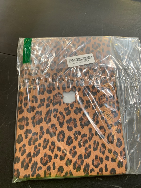Photo 1 of Seorsok Compatible with MacBook Air 13 Inch Case 2022 2021 2020-2018 Release A1932 A2179 M1 A2337,Elegant Leopard Grain Leather Plastic Hard Shell Case with Keyboard Cover,Brown