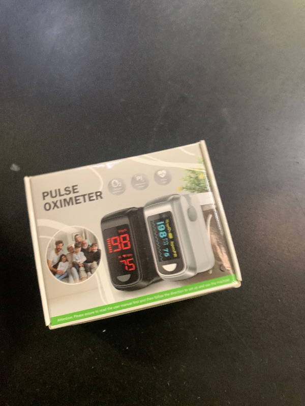 Photo 1 of Pulse Oximeter Fingertip- Mini Oximeter Oxygen Saturation Monitor for SpO2/Heart Rate/PI, with Auto Graph Display