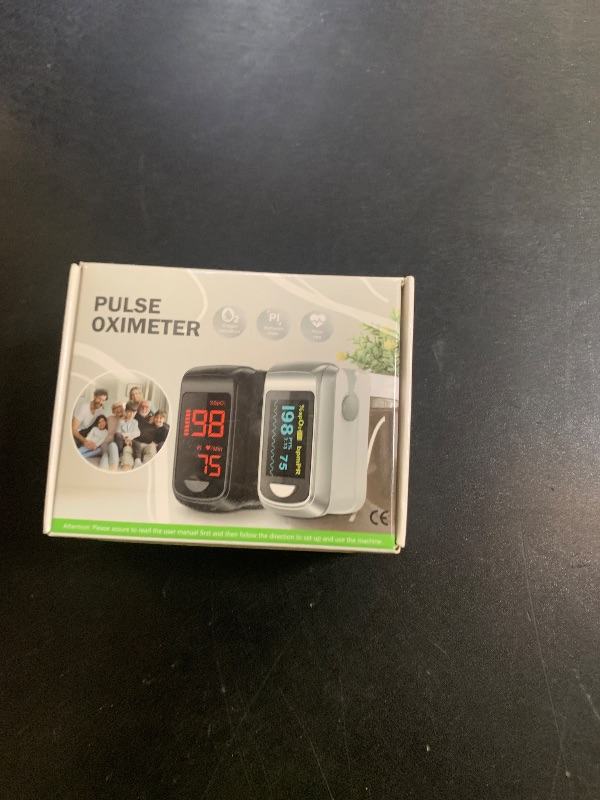 Photo 1 of Pulse Oximeter Fingertip- Mini Oximeter Oxygen Saturation Monitor for SpO2/Heart Rate/PI, with Auto Graph Display