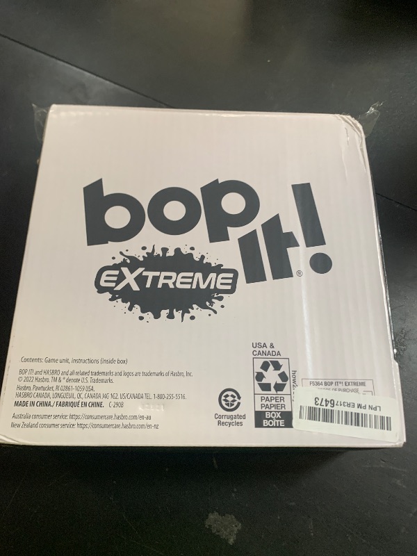 Photo 1 of Hasbro Gaming Bop It Extreme Electronic Game for 1 or More Players, Fun Party Interactive Game for Kids Ages 8+, 4 Modes Including One-On-One Mode (Amazon Exclusive)
