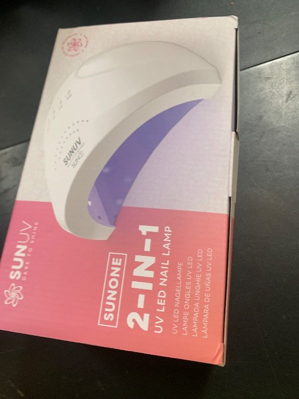 Photo 1 of SUNUV UV LED Nail Lamp, Gel Light for Nail Polish UV Dryer with 3 Timers SUNone White