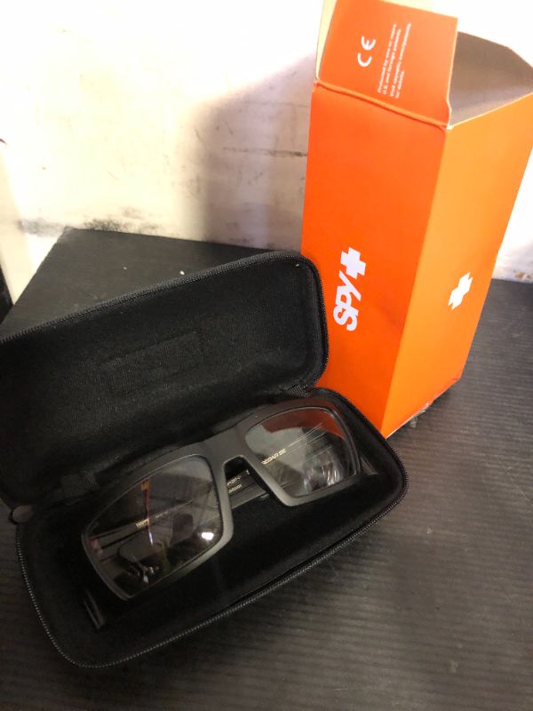 Photo 1 of Spy Optic Men's Rebar SE Rectangular Sunglasses, Matte Black Happy Photochromic, 60