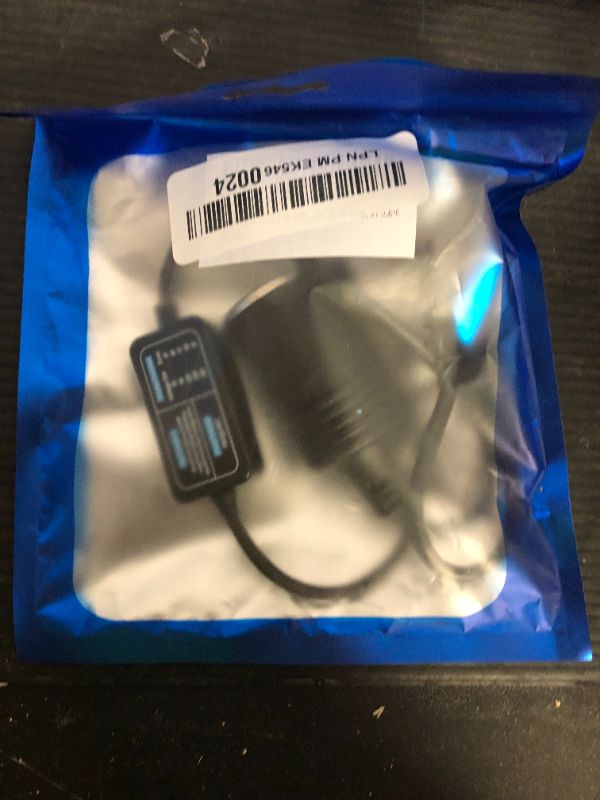 Photo 1 of FARSENSE USB A to 12V Cigarette Lighter Adapter(36W)-USB C Male to Cigarette Lighter Female Socket PD Trigger Cable(2FT) with Switching Voltage and Display Voltage,for Dash Cam,GPS,Etc
