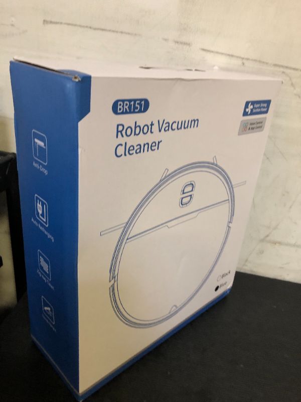 Photo 1 of Robot Vacuum and Mop Combo with Smart App/Voice Control, Robotic Vacuum for Home/Pet Hair, Schedule, 2300Pa Suction, Auto Recharge, Tangle-Free, Quiet, Ultra-Thin 2.87" Design, for Low Pile Carpet